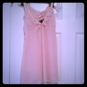 NWOT Pink babydoll and thong set